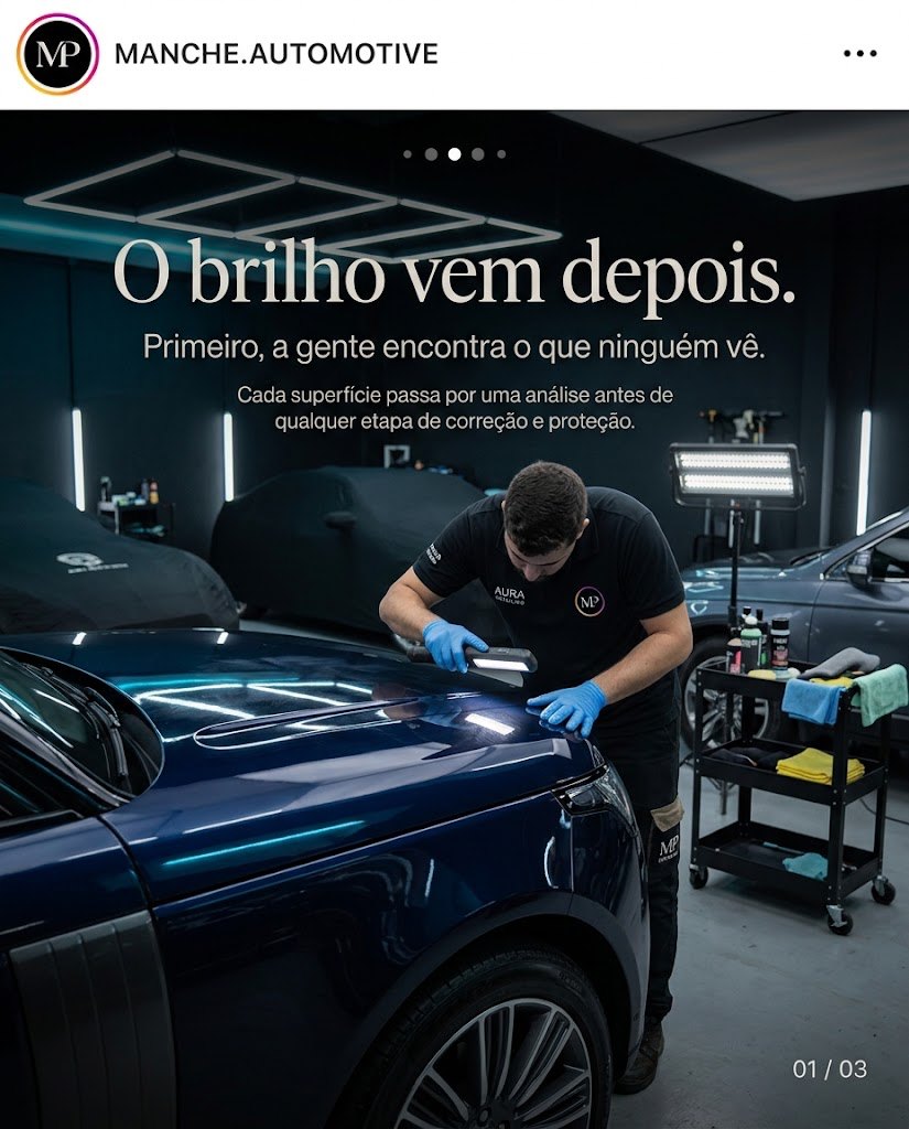 Carrossel O brilho vem depois, análise da superfície antes da correção
